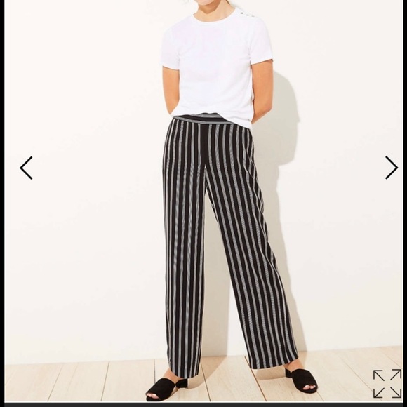 striped pull on pants